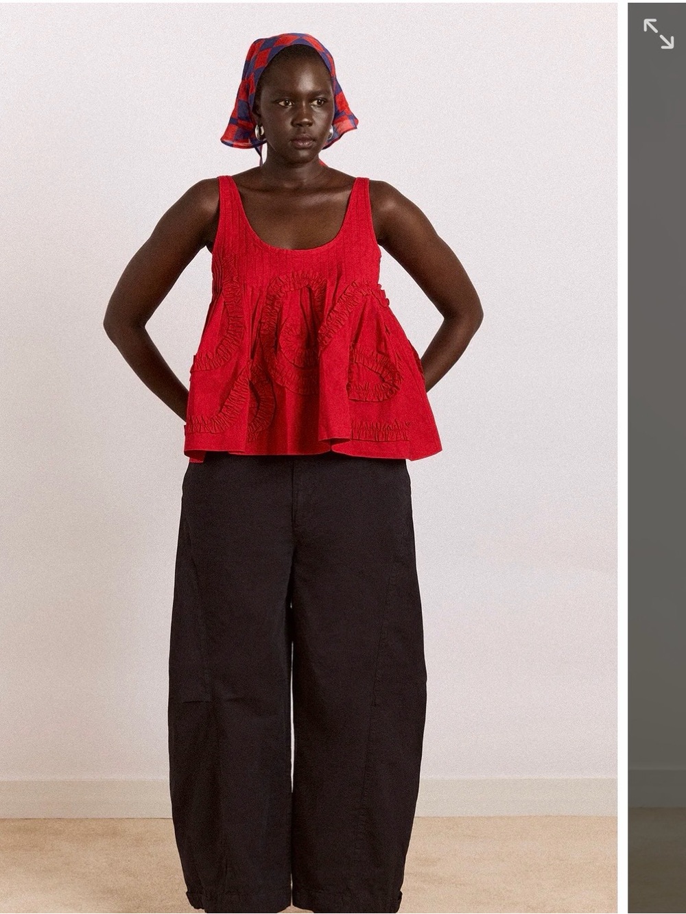 Damson Madder Stella Ruffle Cami